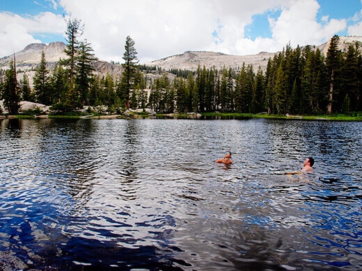 Swimming in Raisin Lake