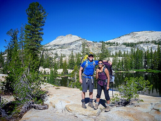 Hiking out of Raisin Lake