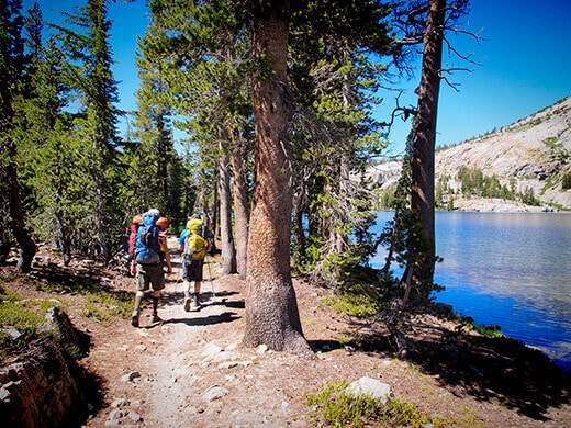 Hiking around May Lake