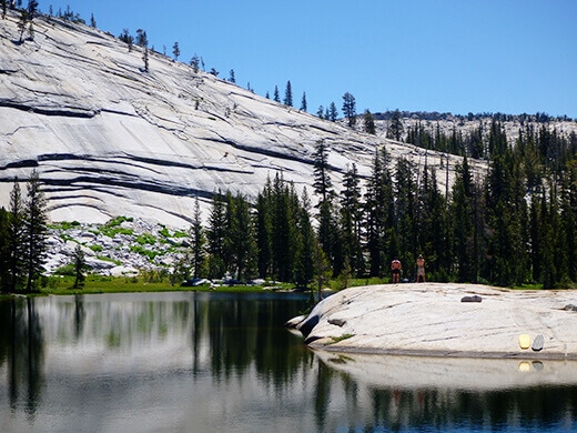 Sheer granite wall