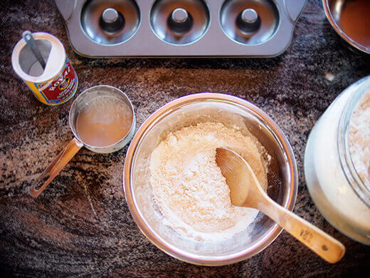 Combine dry ingredients