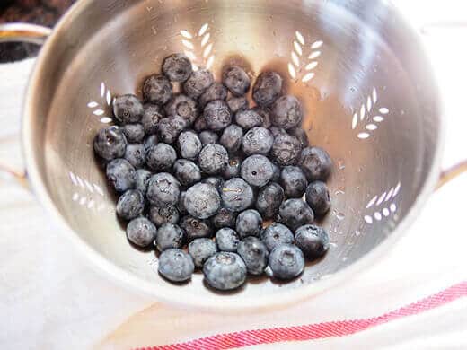 Fresh blueberries