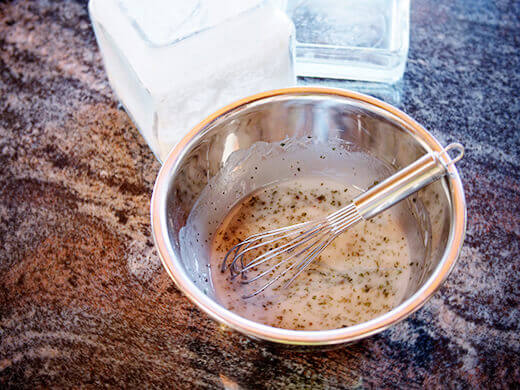 Make a basil-lemon glaze