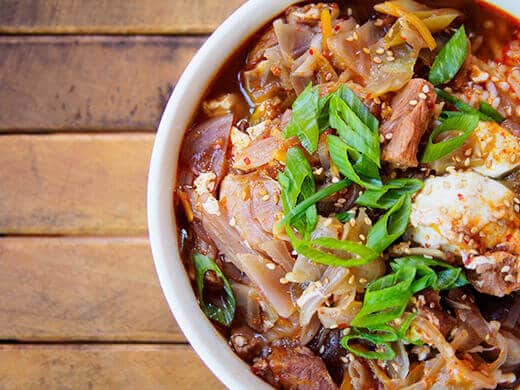 Homemade kimchi jjigae