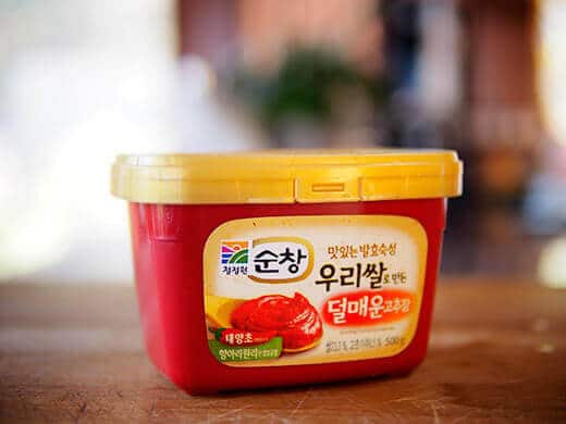 Tub of gochujang
