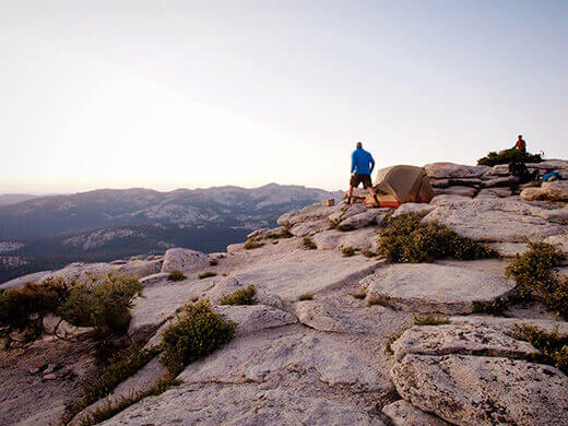 Our camp on top of Cloud's Rest
