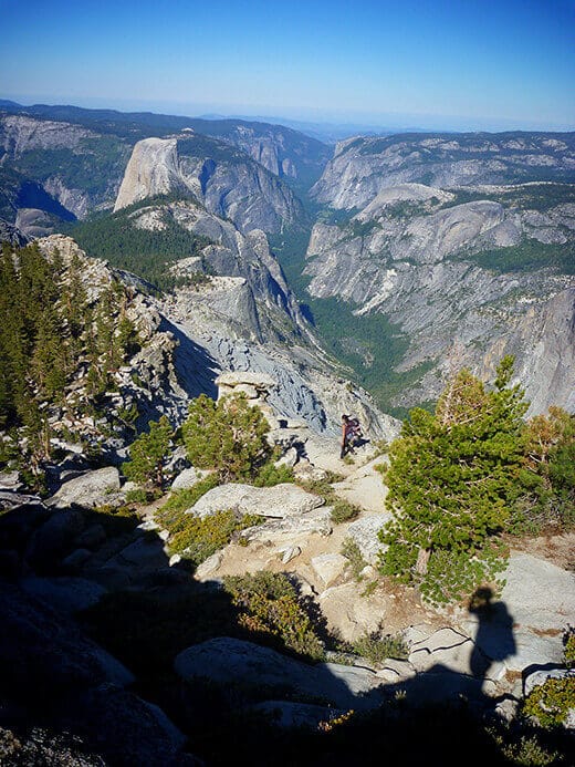 Descending the Cloud's Rest Trail to the west