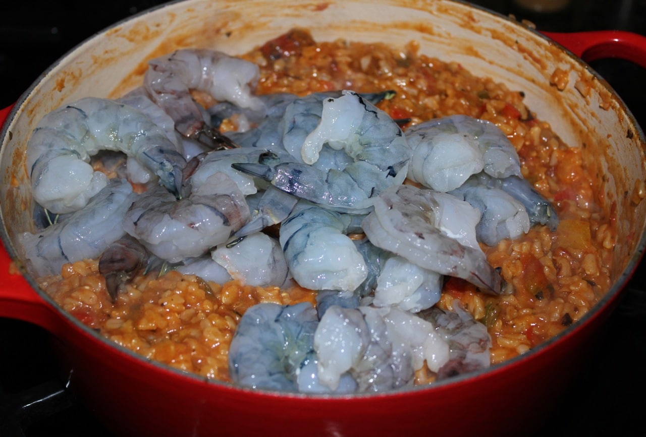 brown-rice-jambalaya-with-shrimp-chicken-sausage-and-bell-peppers-step-5