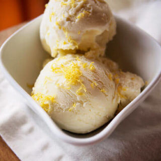 Lavender and lemon verbena ice cream