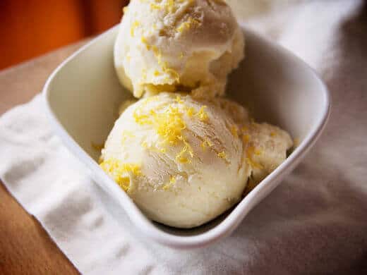 Lavender and lemon verbena ice cream