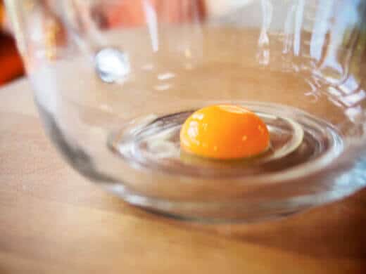 Homegrown egg yolk