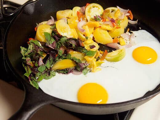 A breakfast full of garden goodness