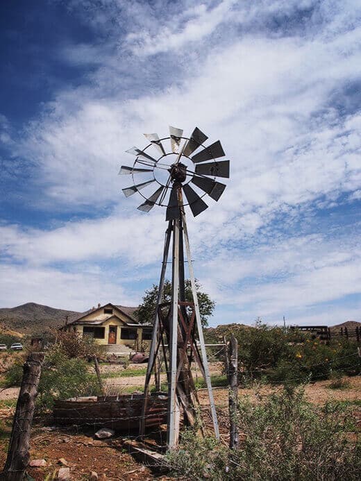 Antique windmill