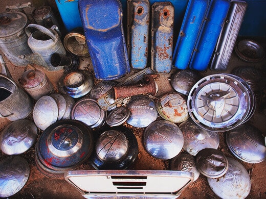 Vintage hubcaps