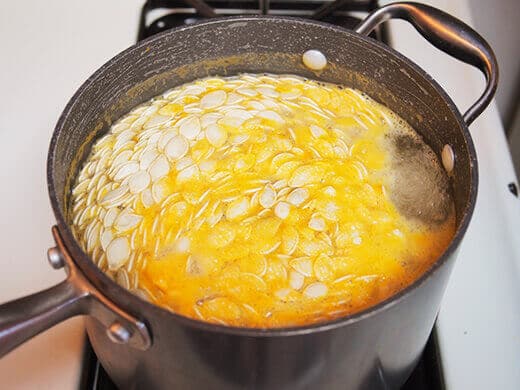 Brine the seeds for 10 minutes