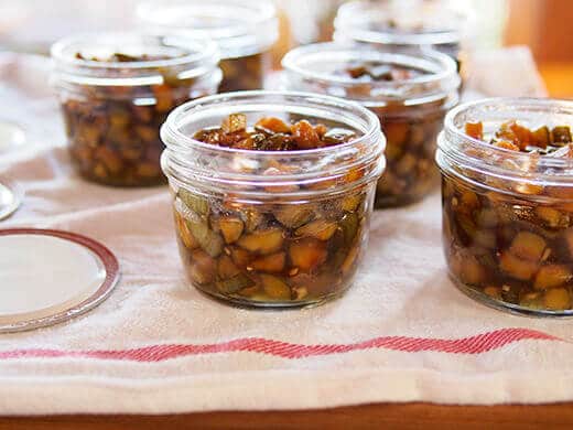 Homemade feijoa-ginger preserves