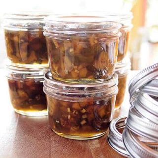Small batch of feijoa-ginger preserves