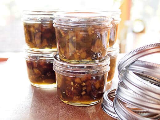 Small batch of feijoa-ginger preserves