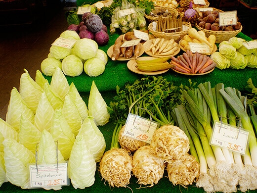 Greens and leeks