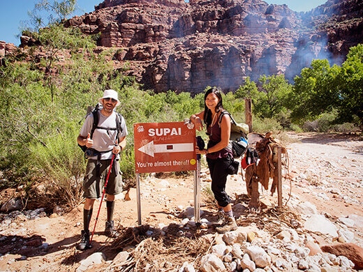 Hiking to Supai