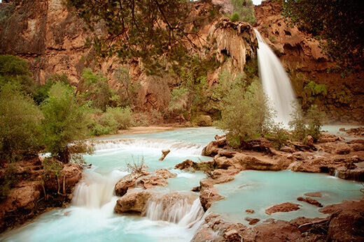 Havasu Falls at sunrise