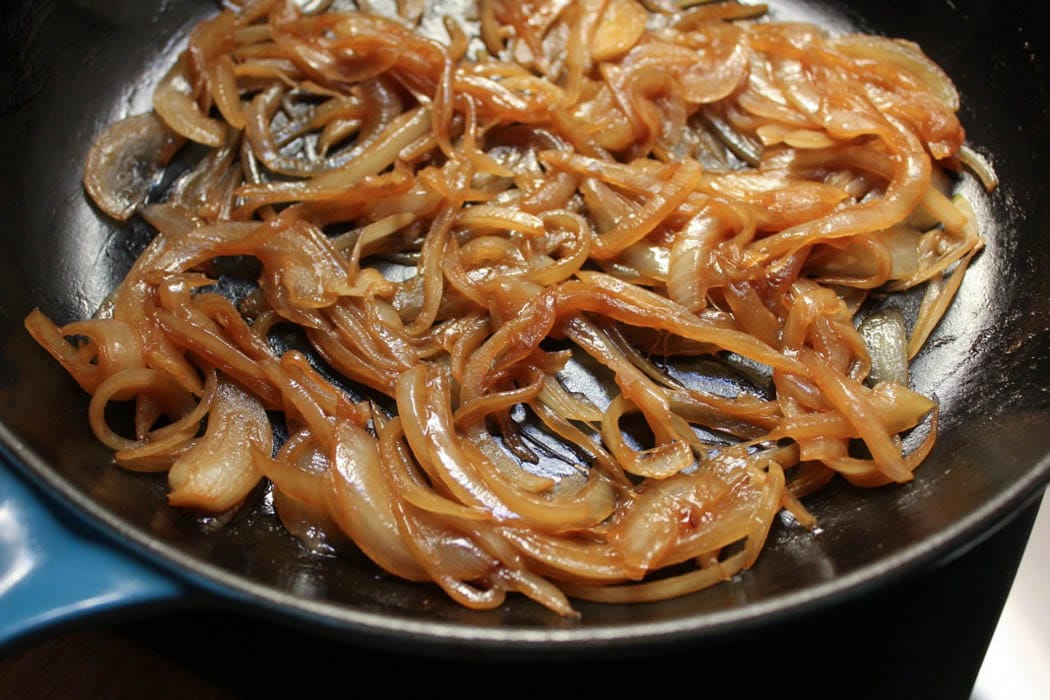 brie-quesadillas-with-brussels-sprouts-bacon-and-beer-glazed-onions-step-3