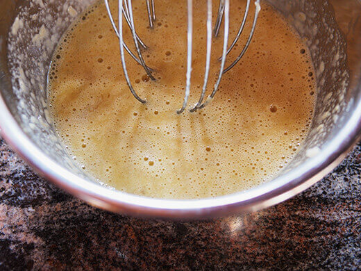 Egg and banana batter