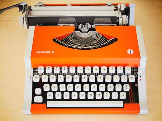 Vintage typewriter