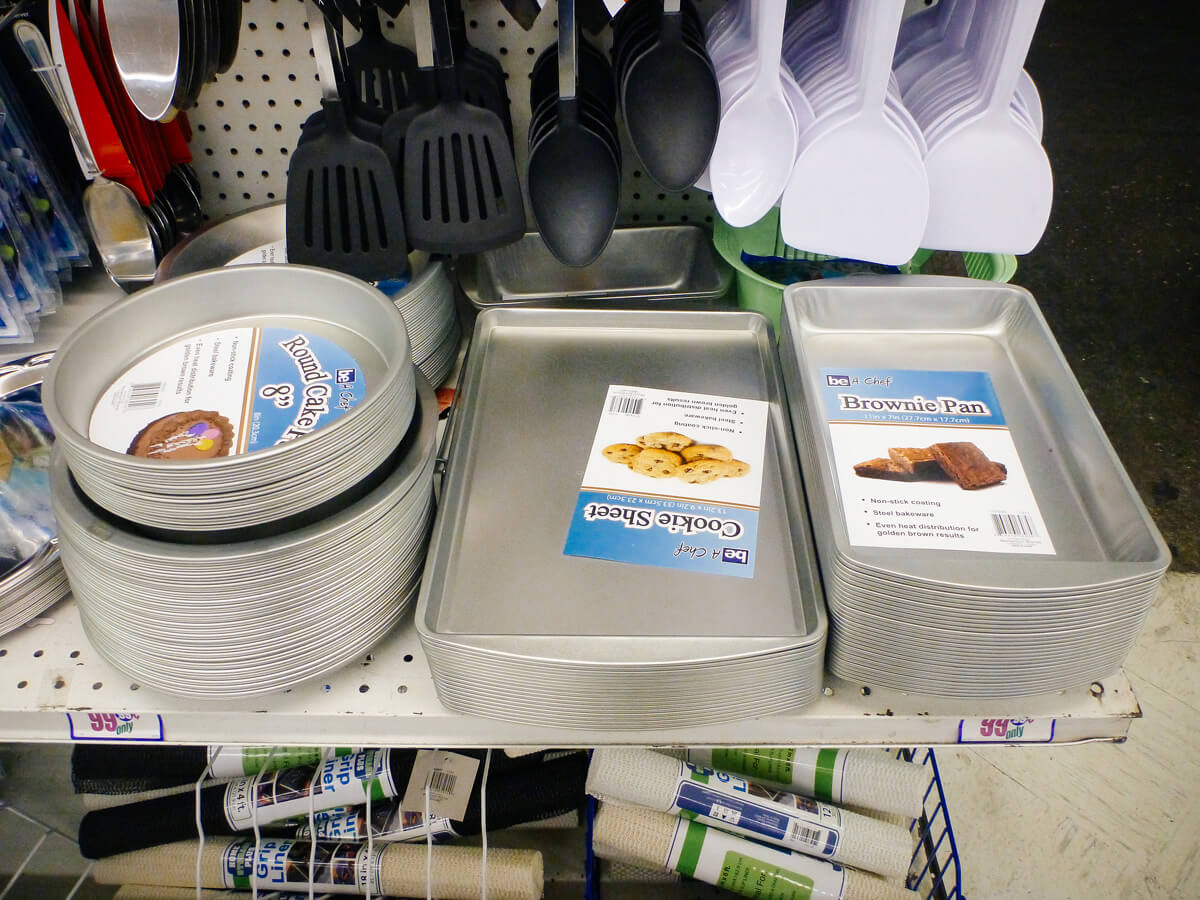 Cookie sheets and baking pans