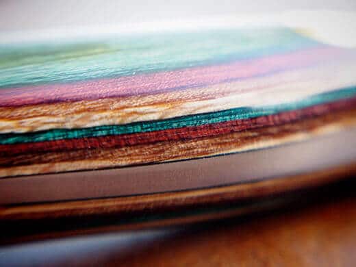Handle made from sustainably harvested hardwood from Vermont