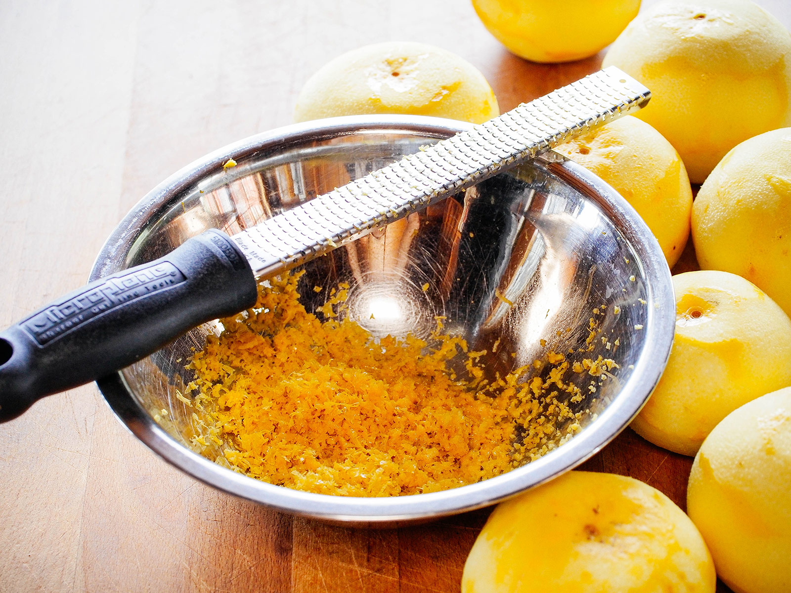 Zesting citrus
