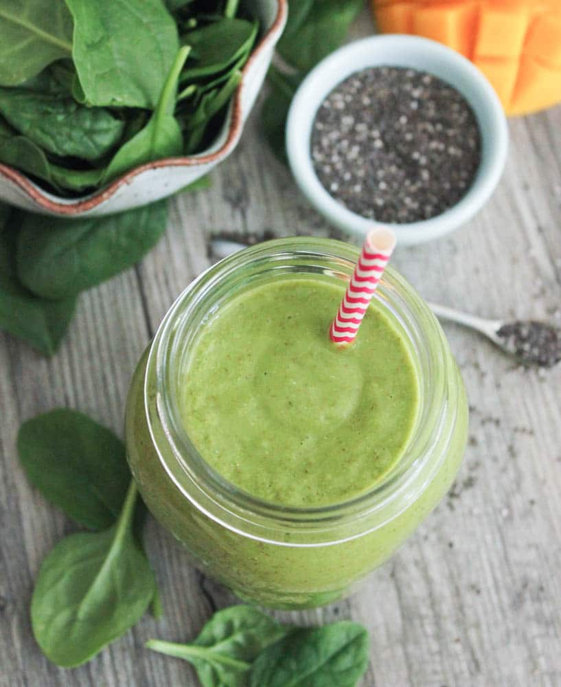 Vegan Tropical Green Smoothie