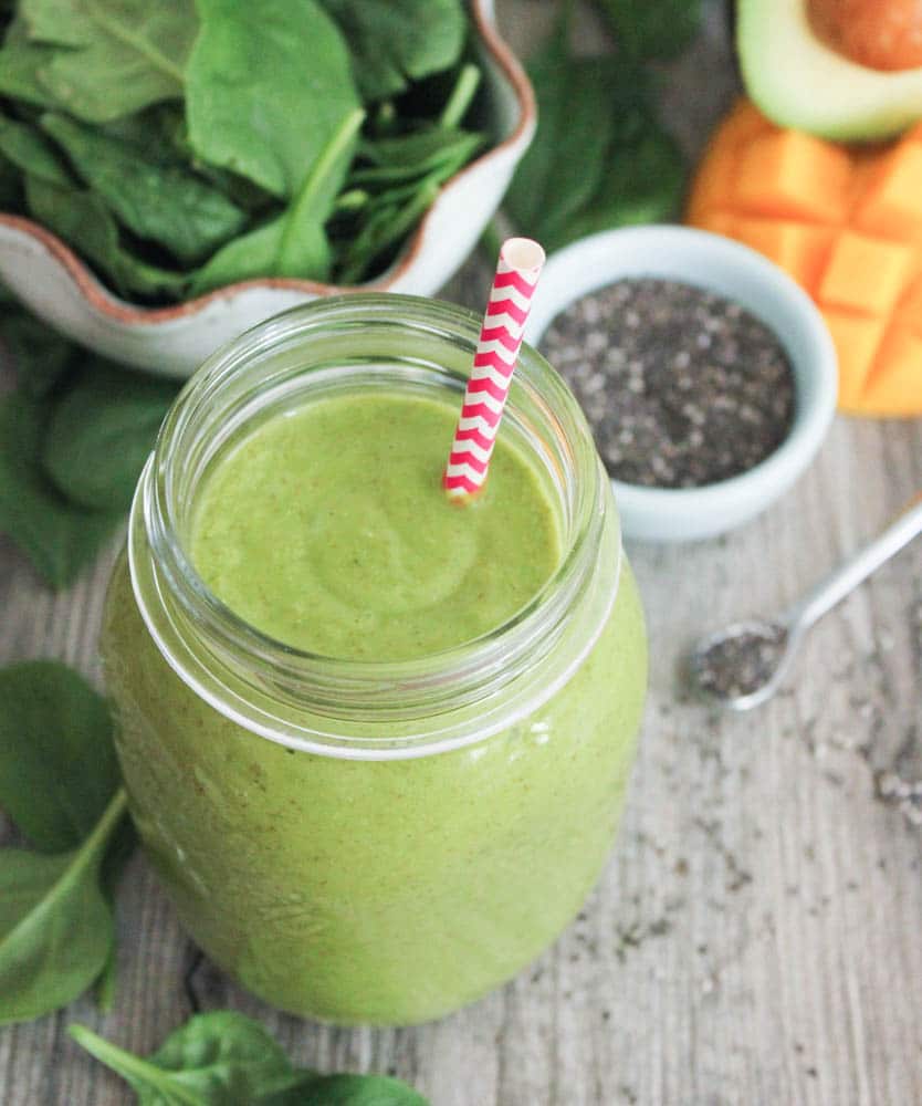 Vegan Tropical Green Smoothie
