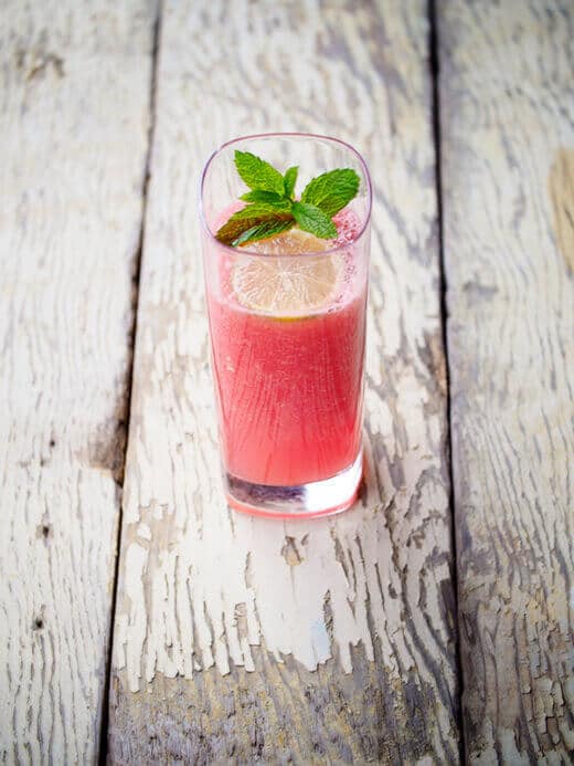 Watermelon and lime agua fresca