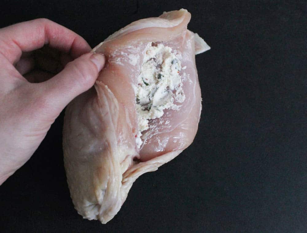 Goat-Cheese-Stuffed-Lemon-Chicken-Breasts-with-Rustic-Basil-Pesto-step-3