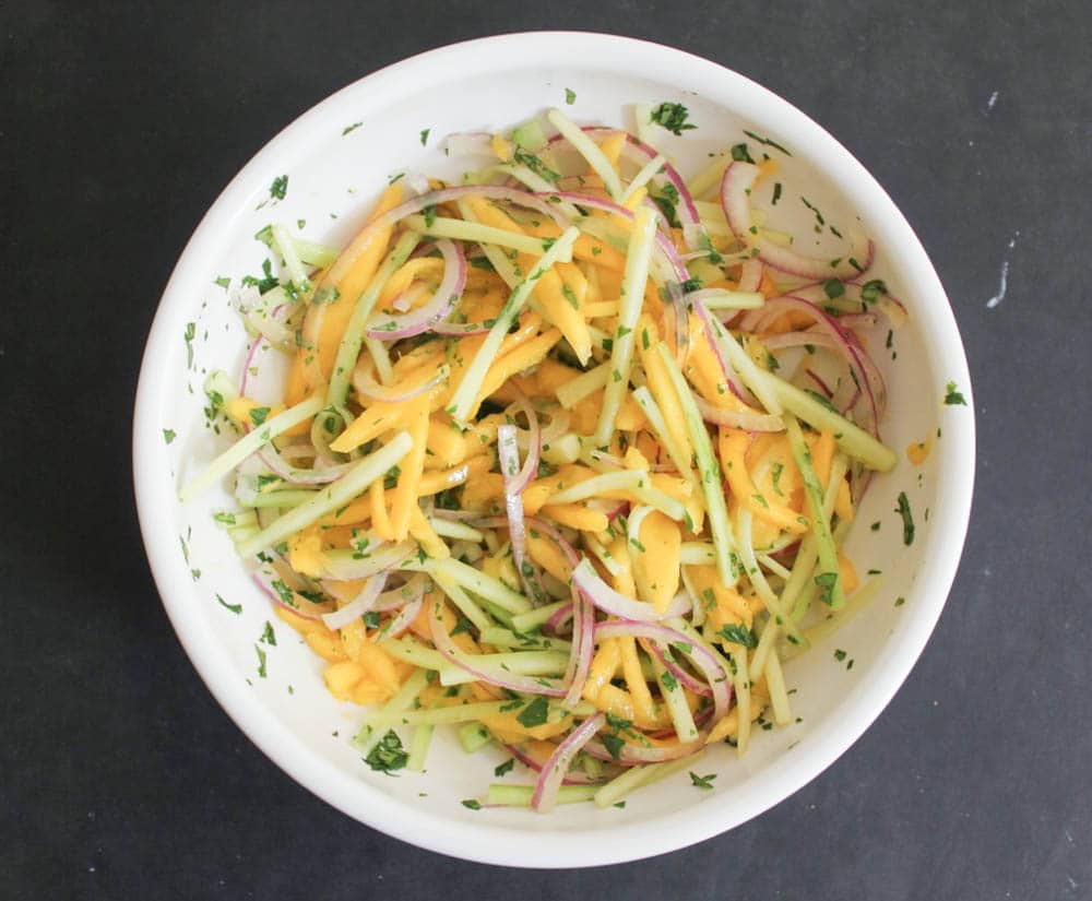 Grilled-Beef-Hot-Dogs-with-Mango-Cucumber-Slaw-and-Srirachup-step-2