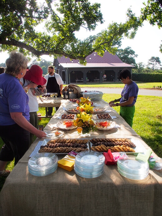 The happy hour spread