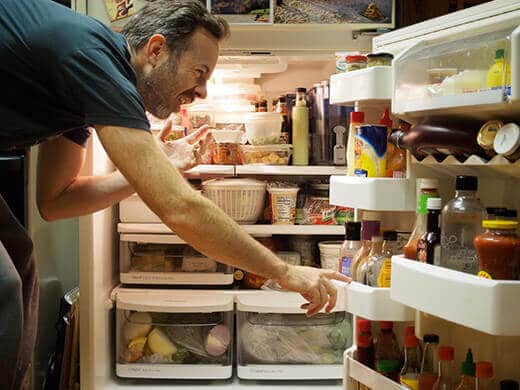 Packed refrigerator