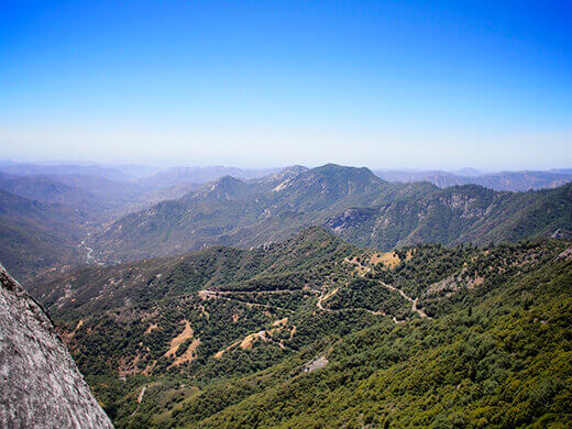 View of the Kaweah River and Generals Highway