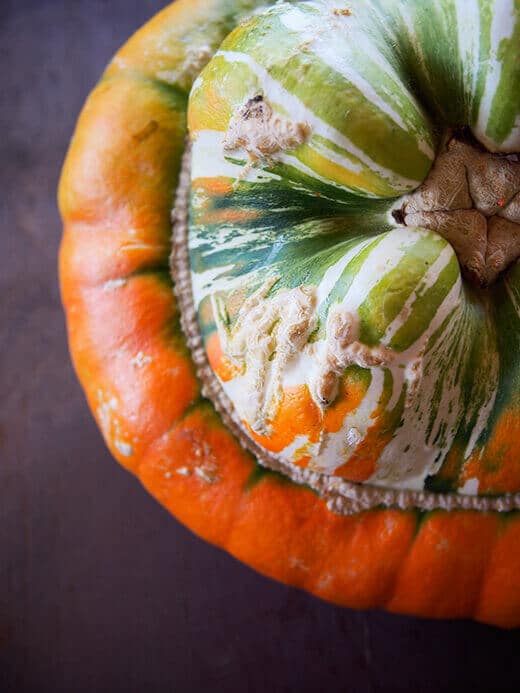 Streaks and warts on Turk's Cap heirloom squash