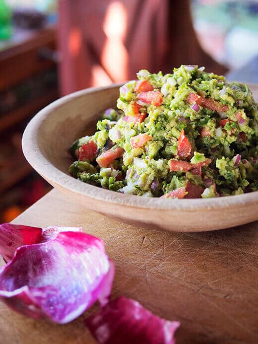 Grilled guacamole