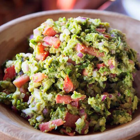 Grilled guacamole