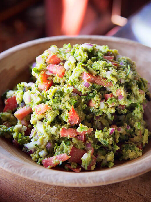 Grilled guacamole