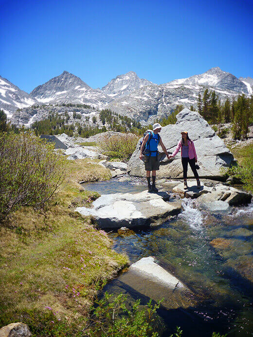 Hiking along Upper Rock Creek