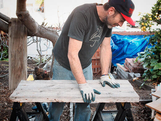 Building a wooden surface