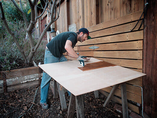 Making a shooting surface
