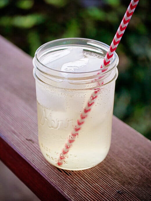 Fresh lemongrass-ginger ale