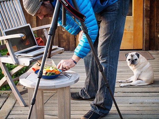 Shooting recipes outside