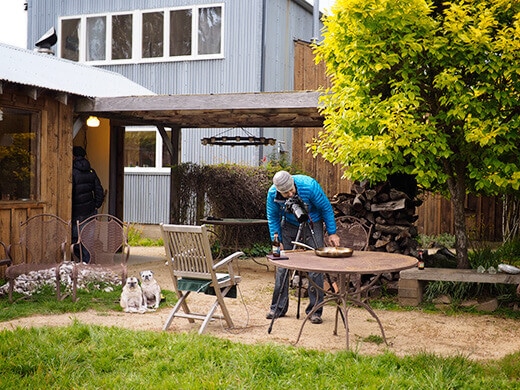 Shooting recipes outside