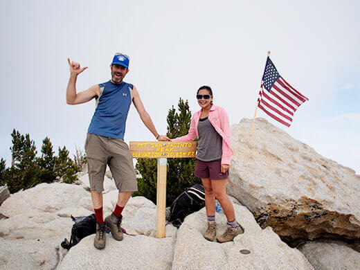 The peak of Mount San Jacinto